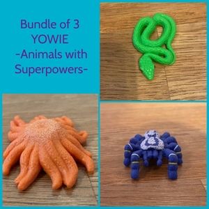 New YOWIE Animals with Superpowers Bundle of 3 different animals